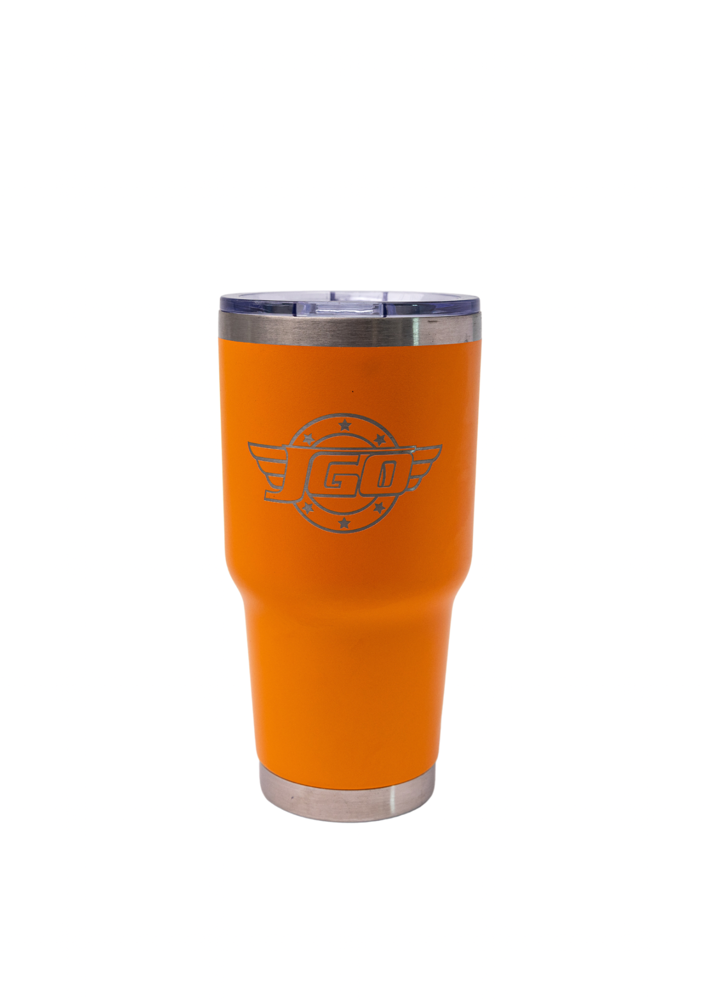 VASO INSULADO CON EL LOGO JGO DE LA TIENDA OFICIAL DE JENNIFFER GONZÁLEZ COLÓN JGOSHOP.COM